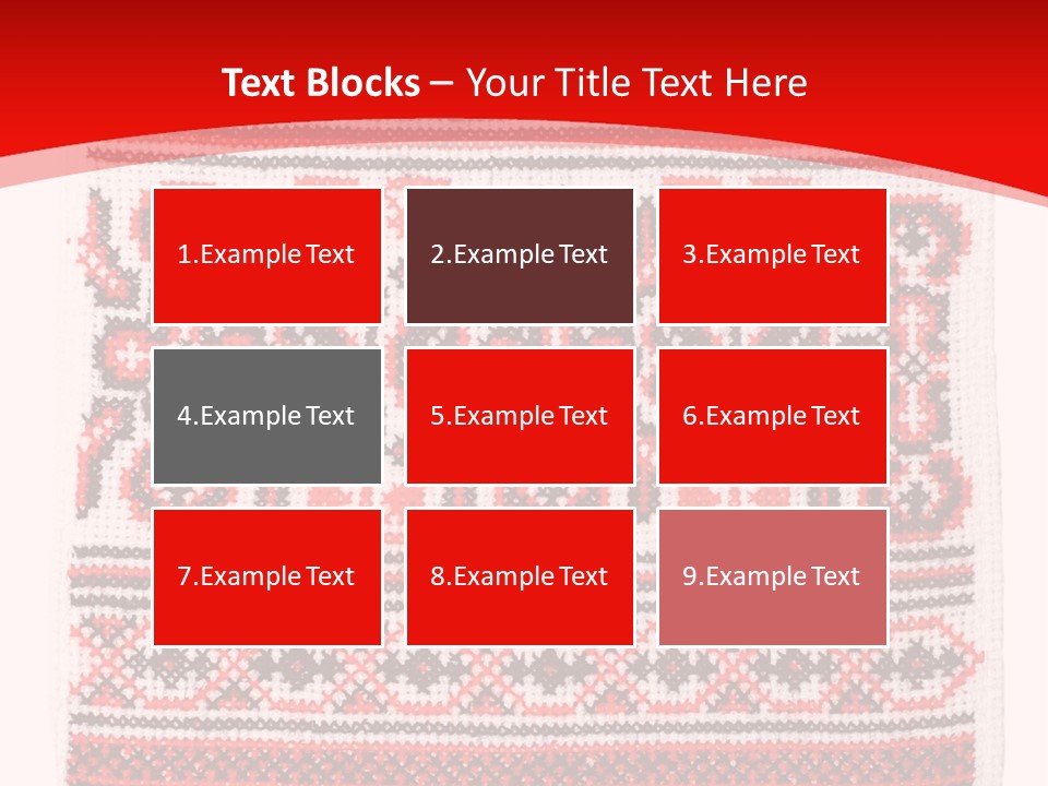 Rushnyk Crossstitch Cross PowerPoint Template