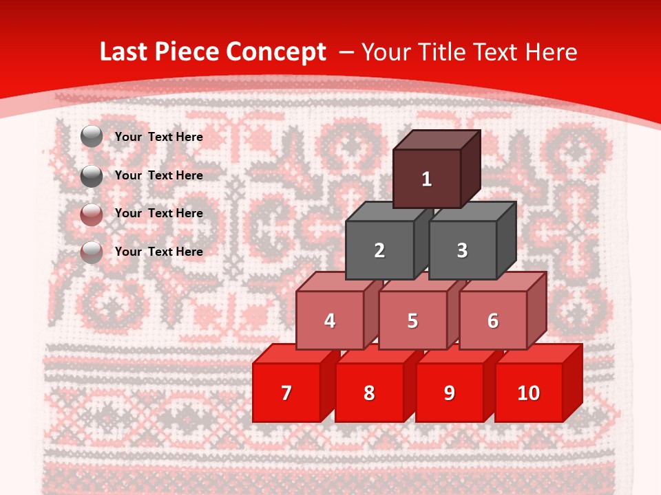 Rushnyk Crossstitch Cross PowerPoint Template