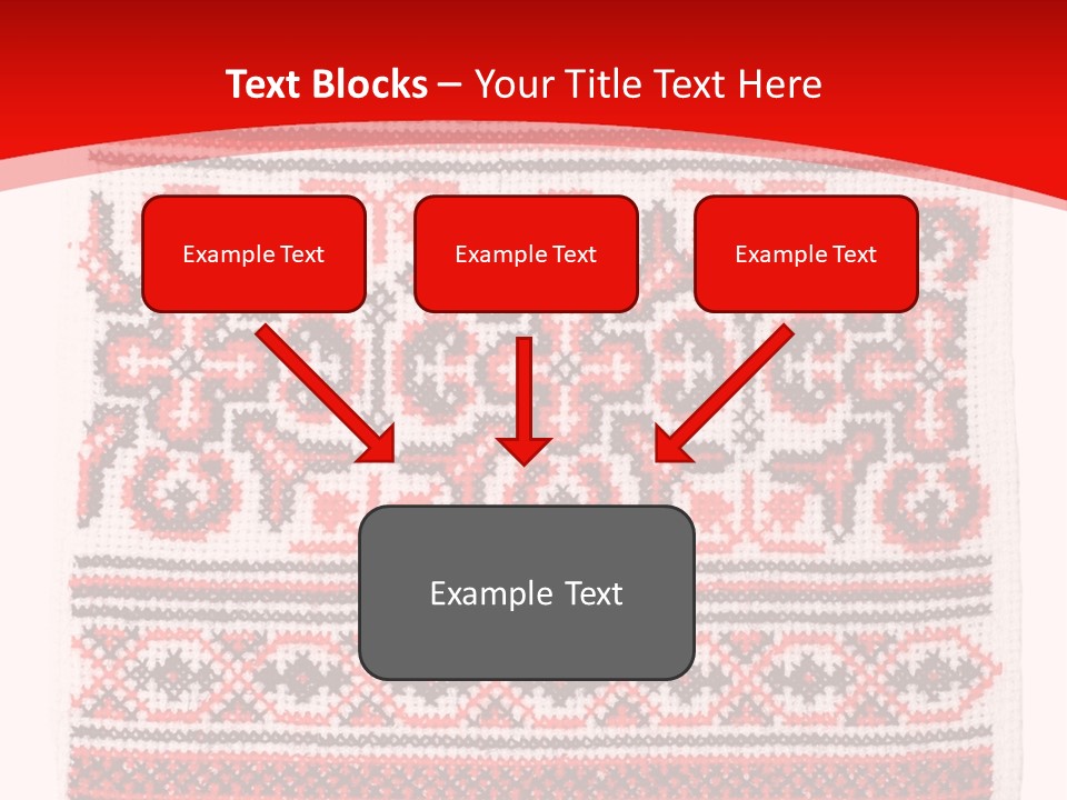 Rushnyk Crossstitch Cross PowerPoint Template