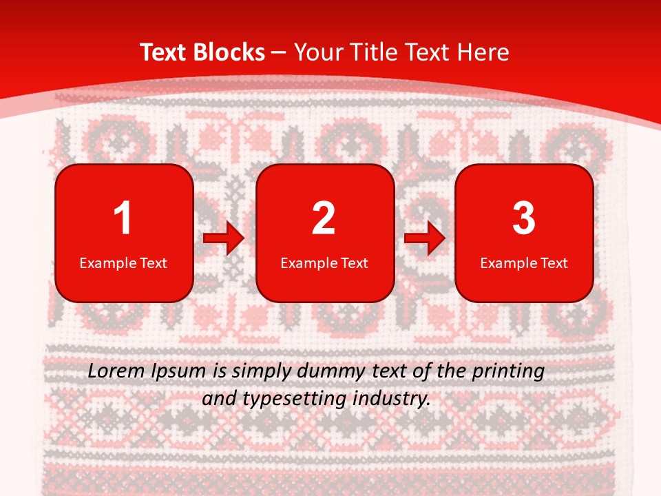 Rushnyk Crossstitch Cross PowerPoint Template