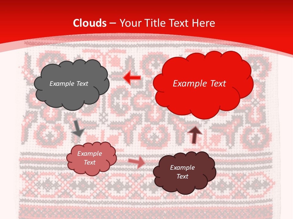 Rushnyk Crossstitch Cross PowerPoint Template