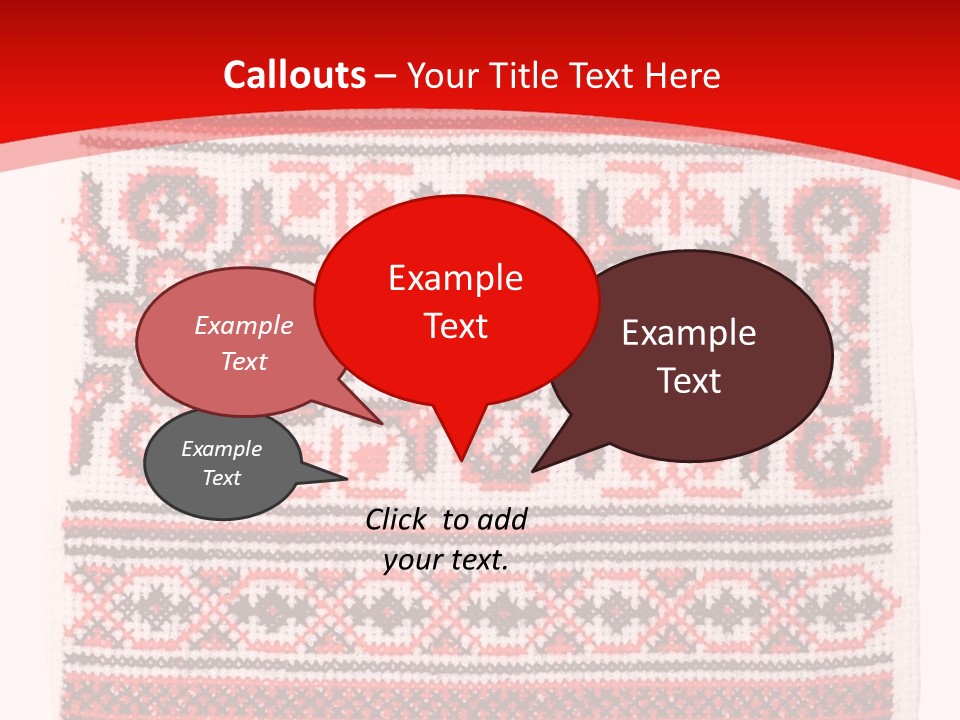 Rushnyk Crossstitch Cross PowerPoint Template