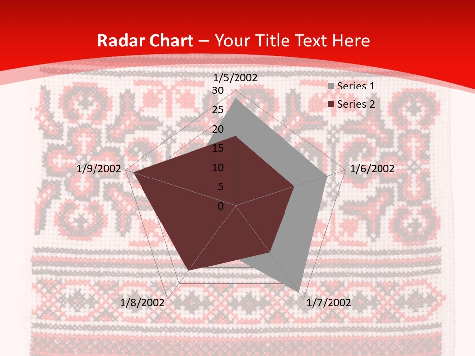 Rushnyk Crossstitch Cross PowerPoint Template