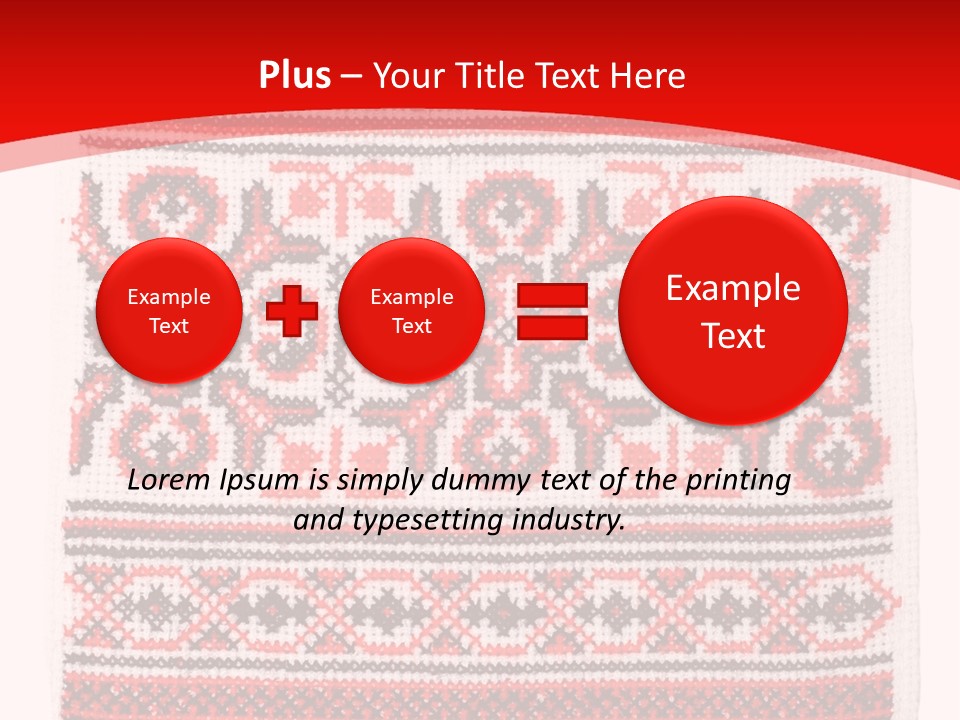 Rushnyk Crossstitch Cross PowerPoint Template