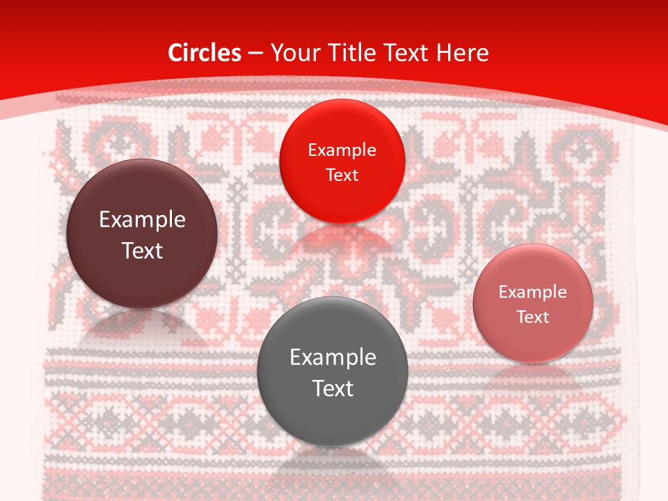Rushnyk Crossstitch Cross PowerPoint Template