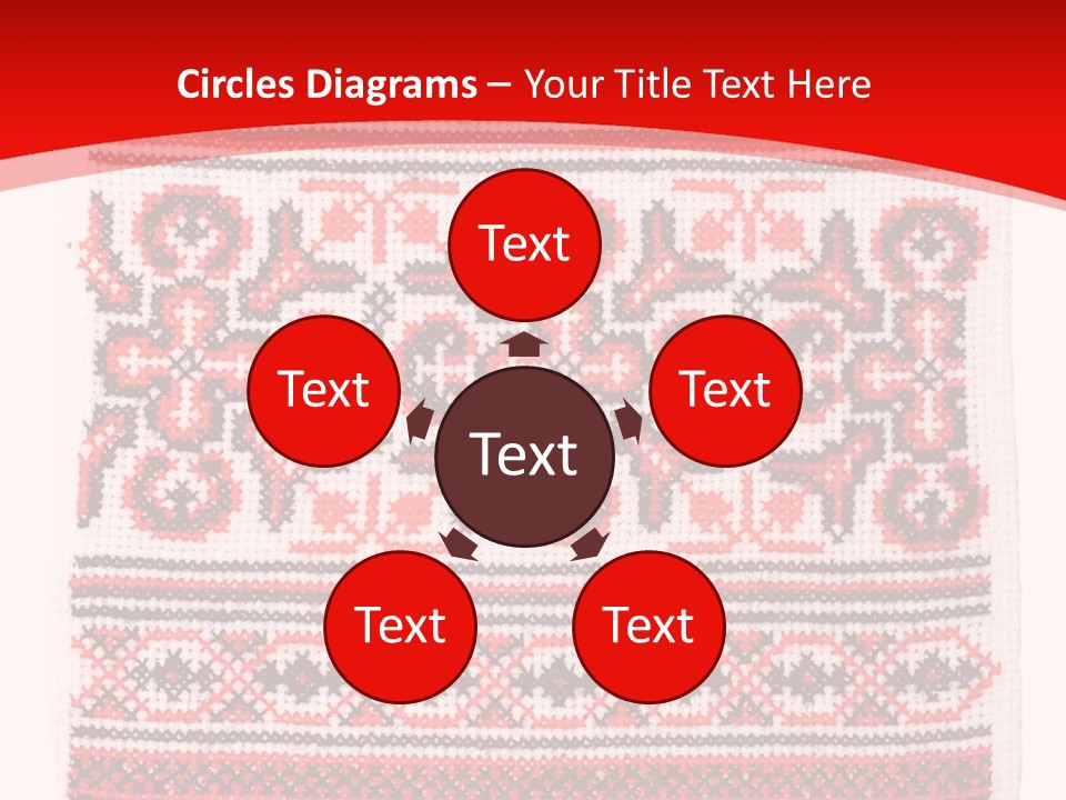 Rushnyk Crossstitch Cross PowerPoint Template