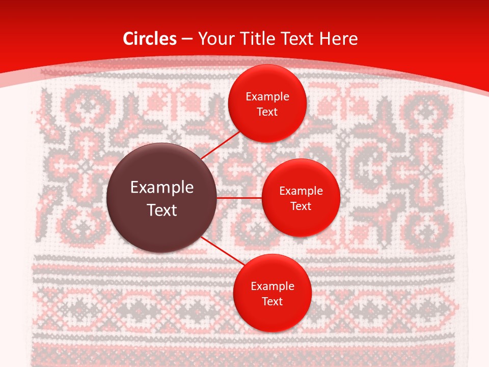 Rushnyk Crossstitch Cross PowerPoint Template