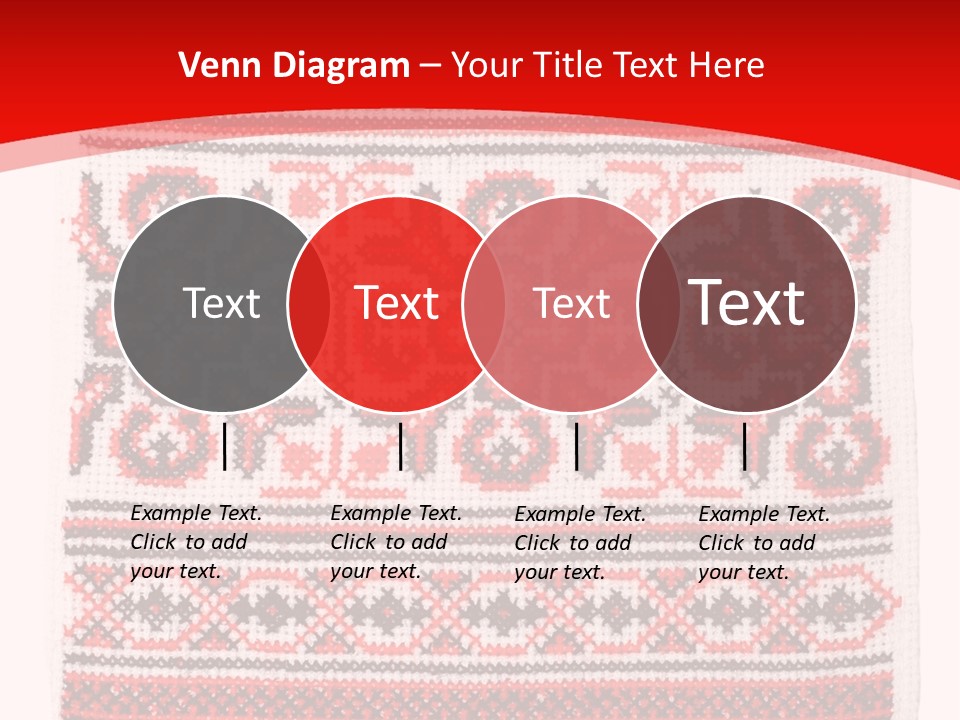 Rushnyk Crossstitch Cross PowerPoint Template