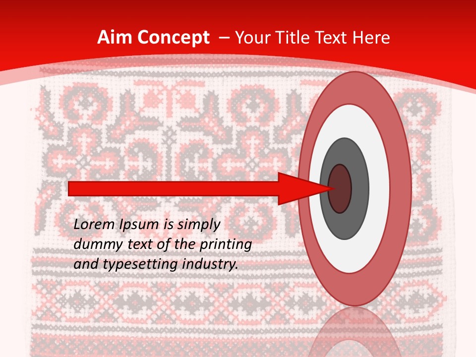 Rushnyk Crossstitch Cross PowerPoint Template