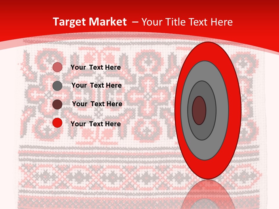 Rushnyk Crossstitch Cross PowerPoint Template