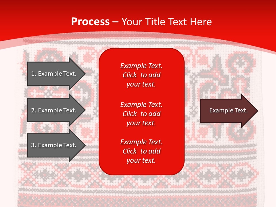 Rushnyk Crossstitch Cross PowerPoint Template