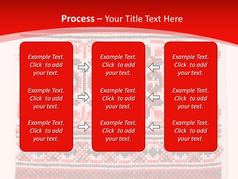 Rushnyk Crossstitch Cross PowerPoint Template