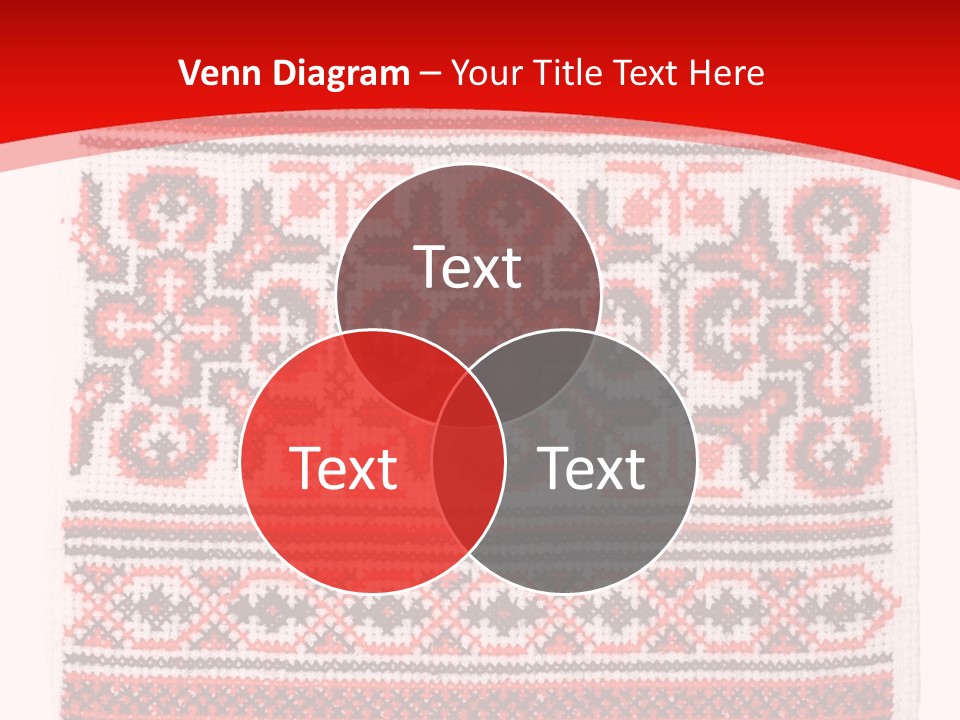 Rushnyk Crossstitch Cross PowerPoint Template