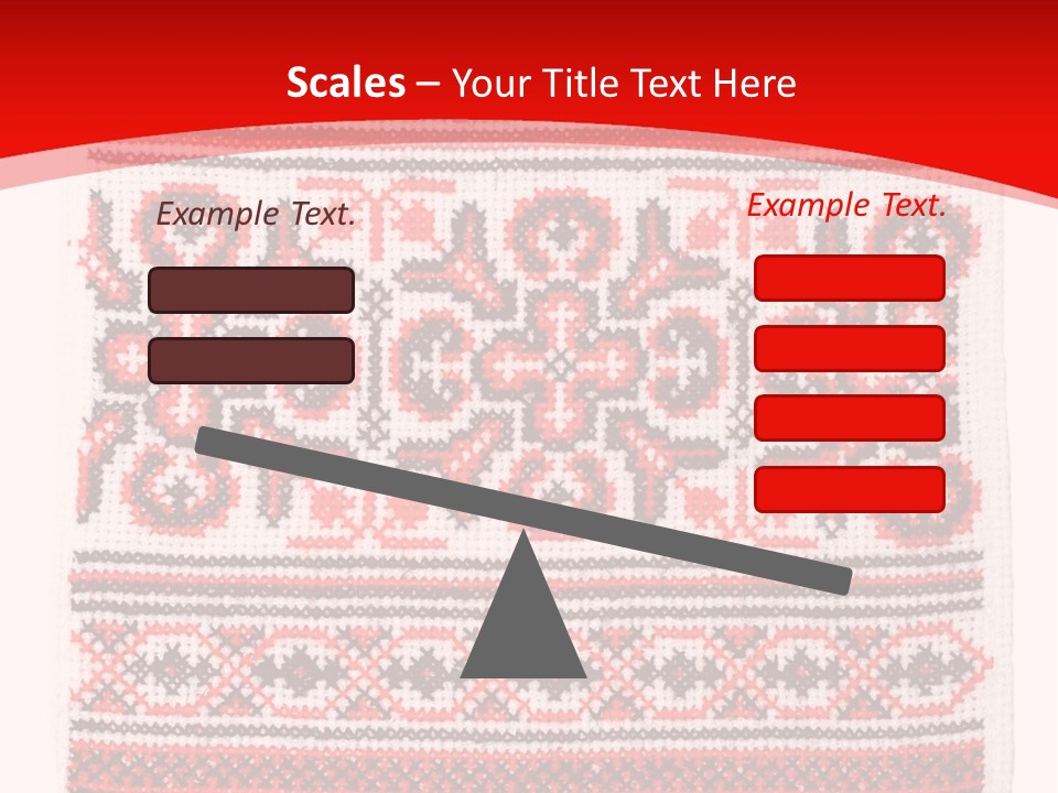 Rushnyk Crossstitch Cross PowerPoint Template