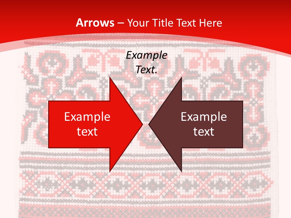 Rushnyk Crossstitch Cross PowerPoint Template