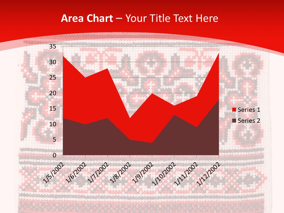 Rushnyk Crossstitch Cross PowerPoint Template