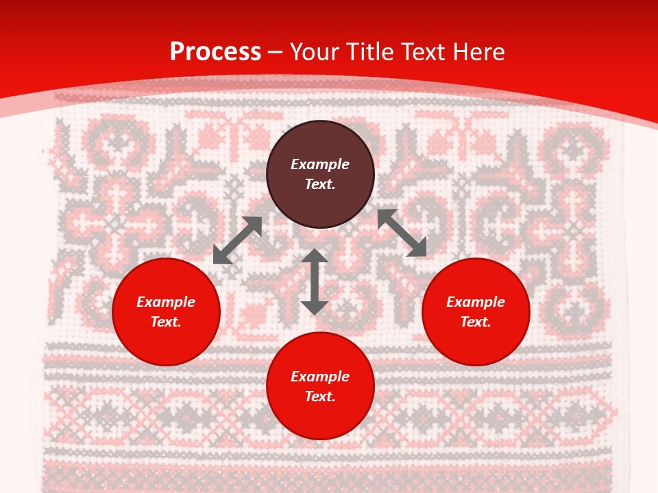 Rushnyk Crossstitch Cross PowerPoint Template