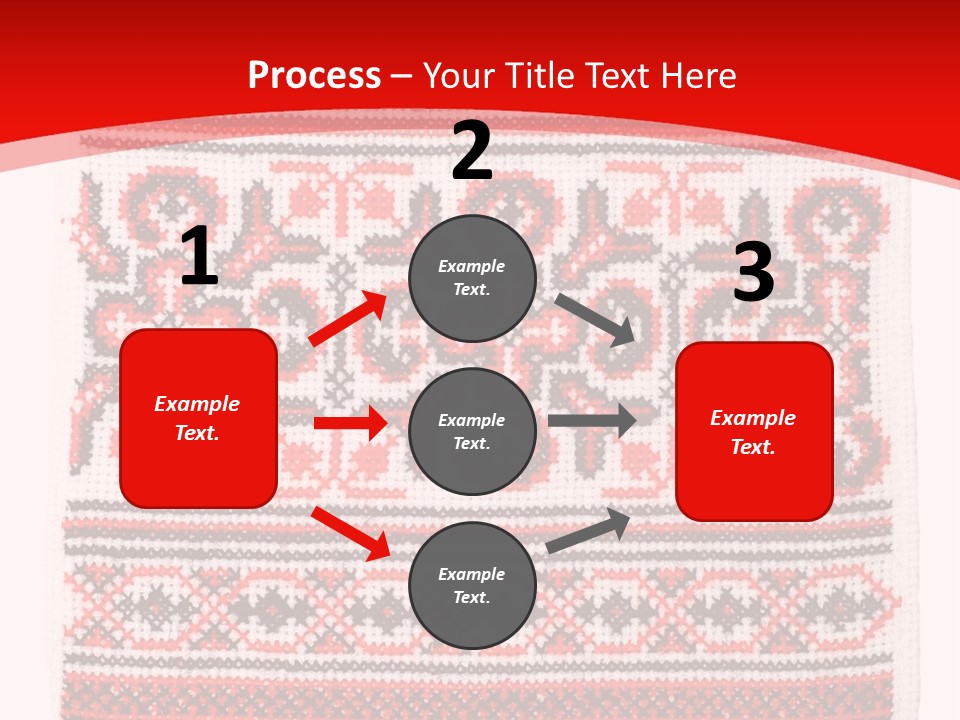 Rushnyk Crossstitch Cross PowerPoint Template