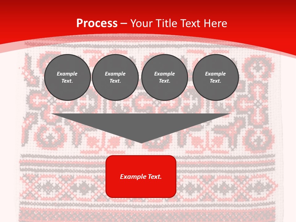 Rushnyk Crossstitch Cross PowerPoint Template