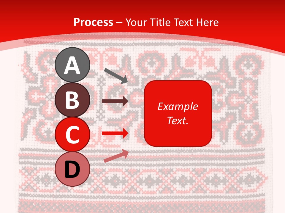 Rushnyk Crossstitch Cross PowerPoint Template