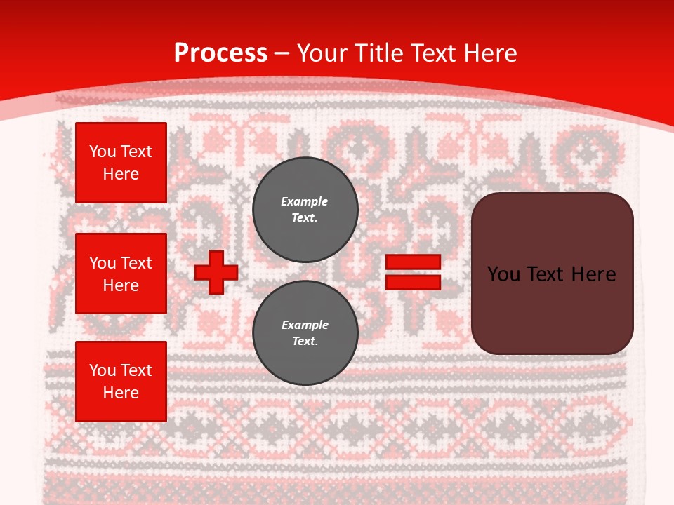 Rushnyk Crossstitch Cross PowerPoint Template