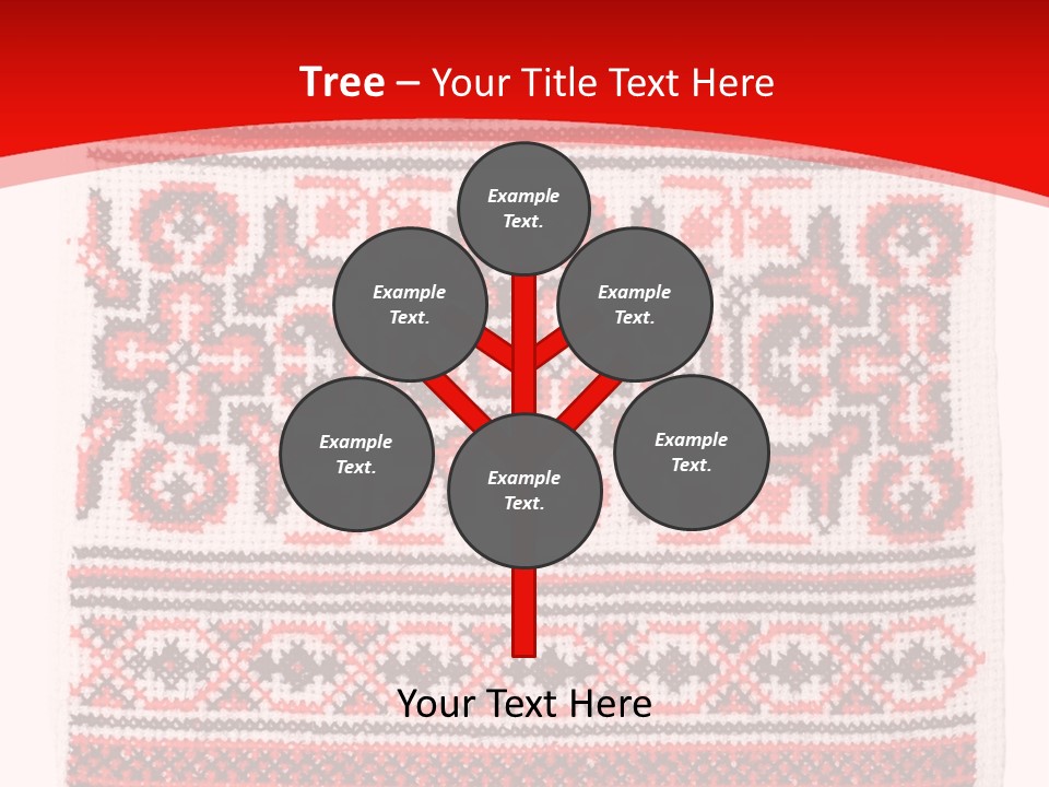 Rushnyk Crossstitch Cross PowerPoint Template