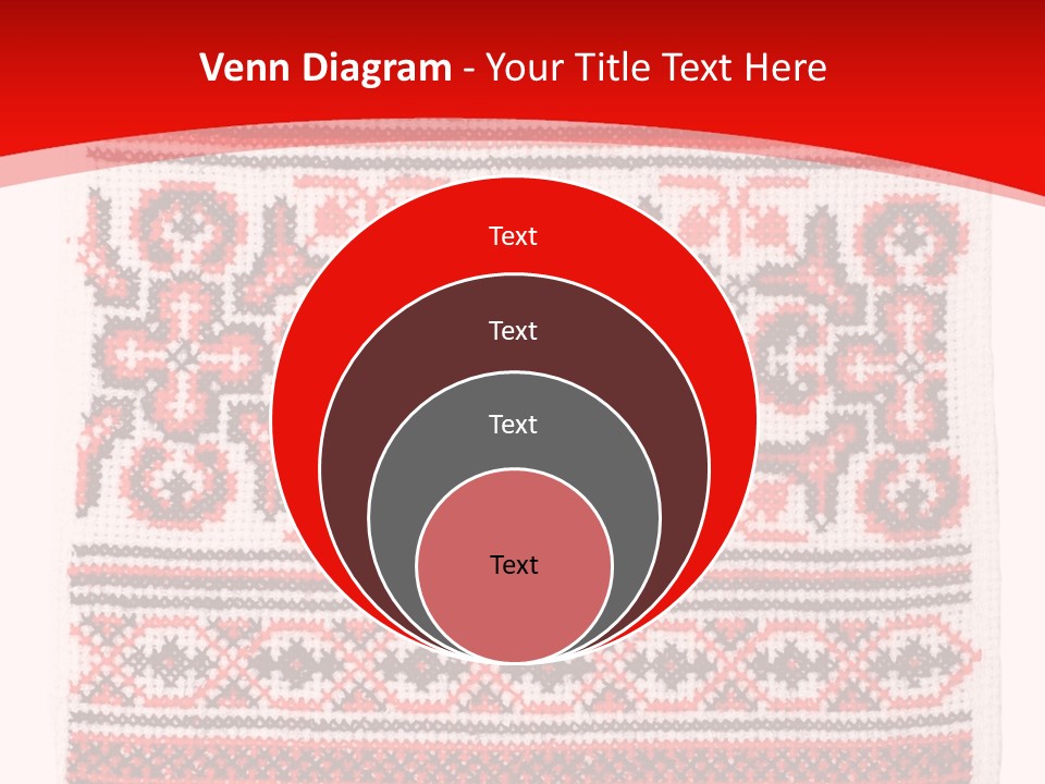 Rushnyk Crossstitch Cross PowerPoint Template