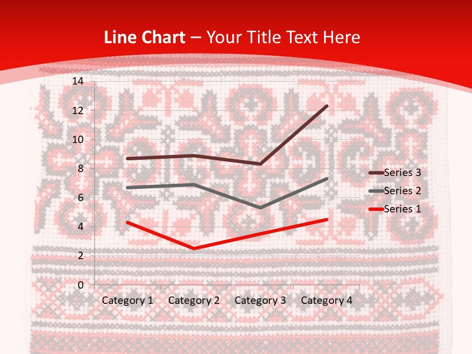 Rushnyk Crossstitch Cross PowerPoint Template