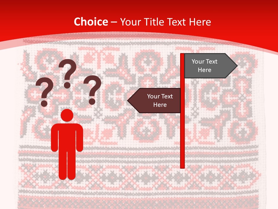 Rushnyk Crossstitch Cross PowerPoint Template