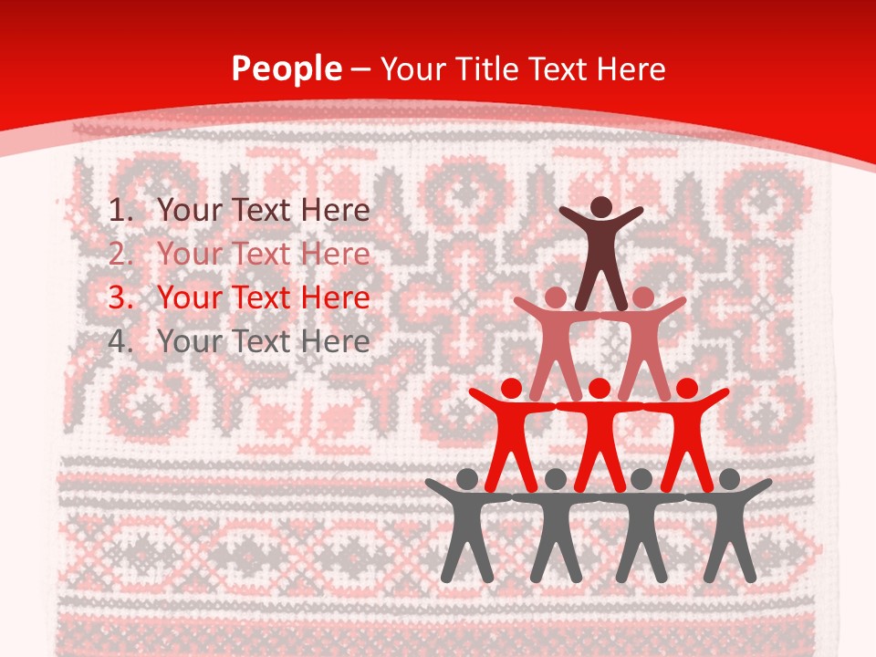 Rushnyk Crossstitch Cross PowerPoint Template