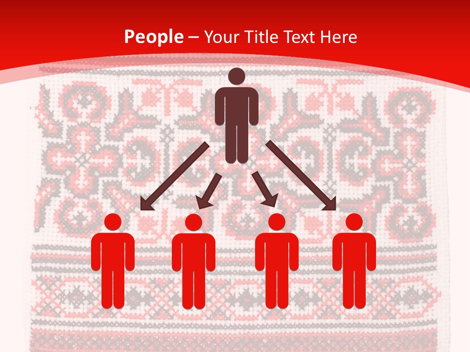 Rushnyk Crossstitch Cross PowerPoint Template