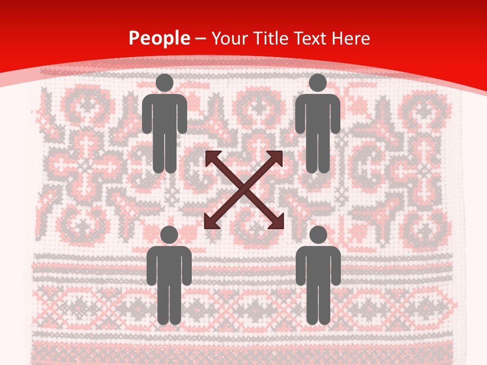 Rushnyk Crossstitch Cross PowerPoint Template