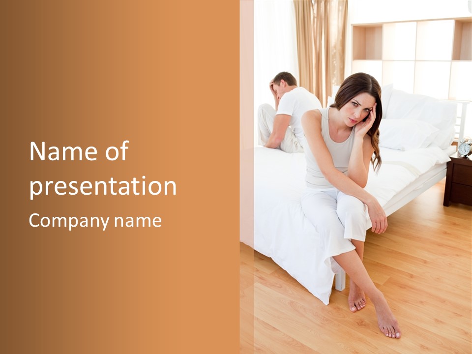 Valentine Relationship Glum PowerPoint Template