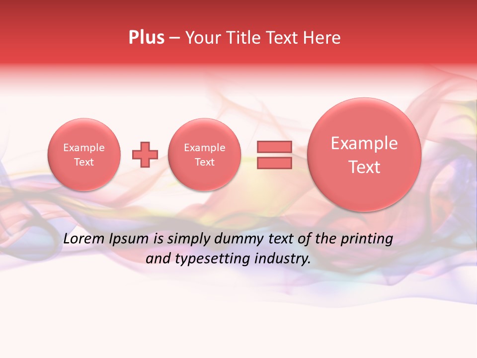 Light Background Flame PowerPoint Template