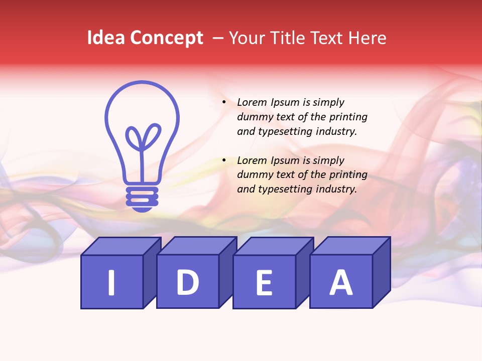 Light Background Flame PowerPoint Template