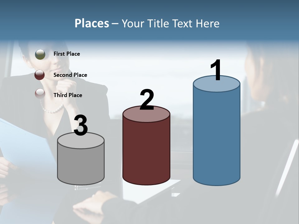 Caucasian View Attractive PowerPoint Template