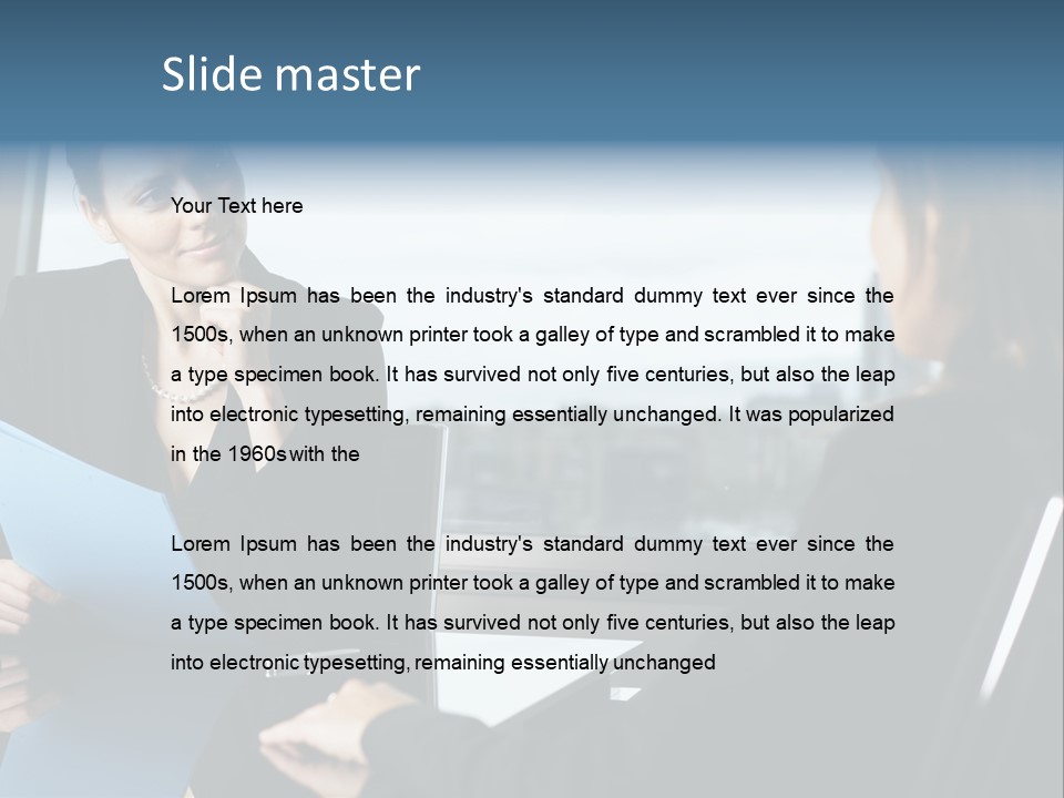 Caucasian View Attractive PowerPoint Template