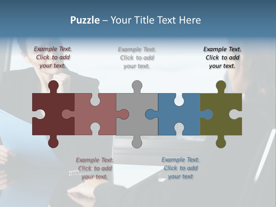 Caucasian View Attractive PowerPoint Template