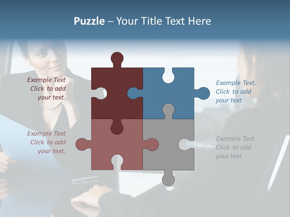 Caucasian View Attractive PowerPoint Template