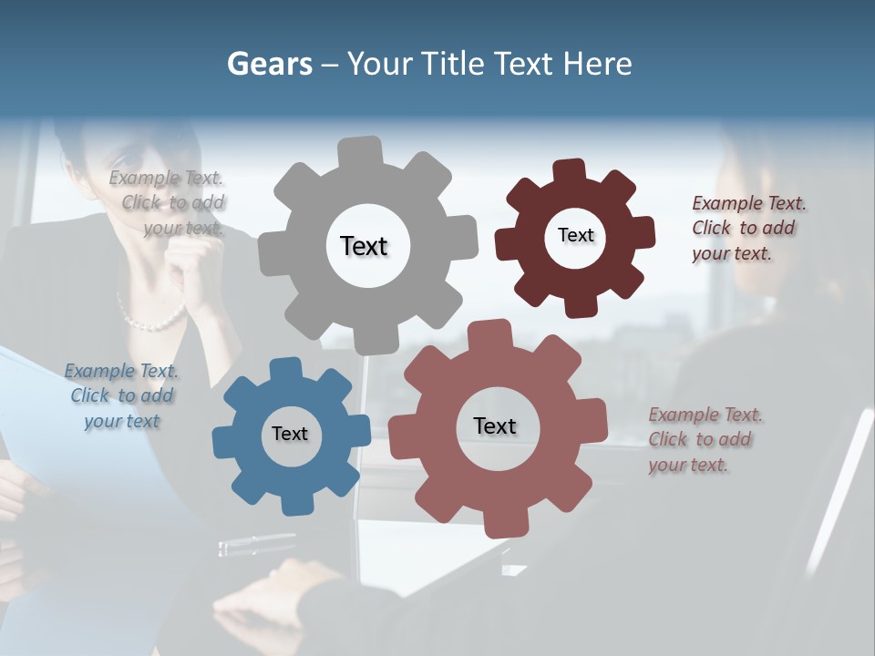 Caucasian View Attractive PowerPoint Template