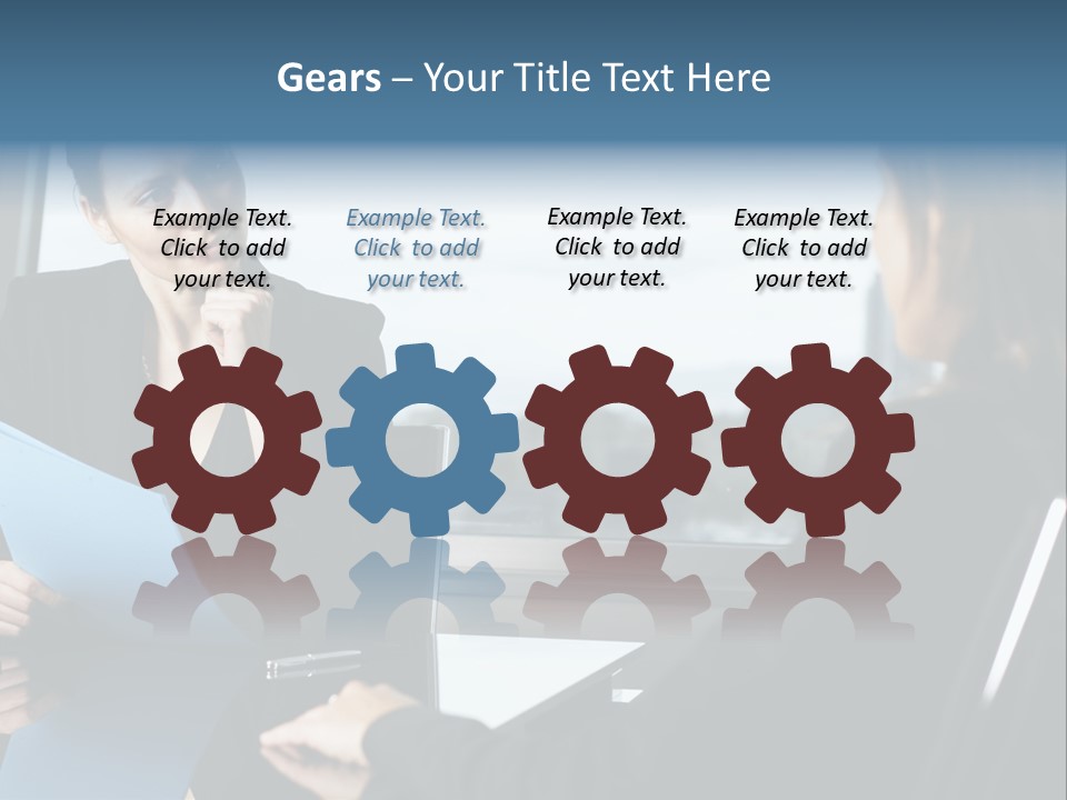 Caucasian View Attractive PowerPoint Template