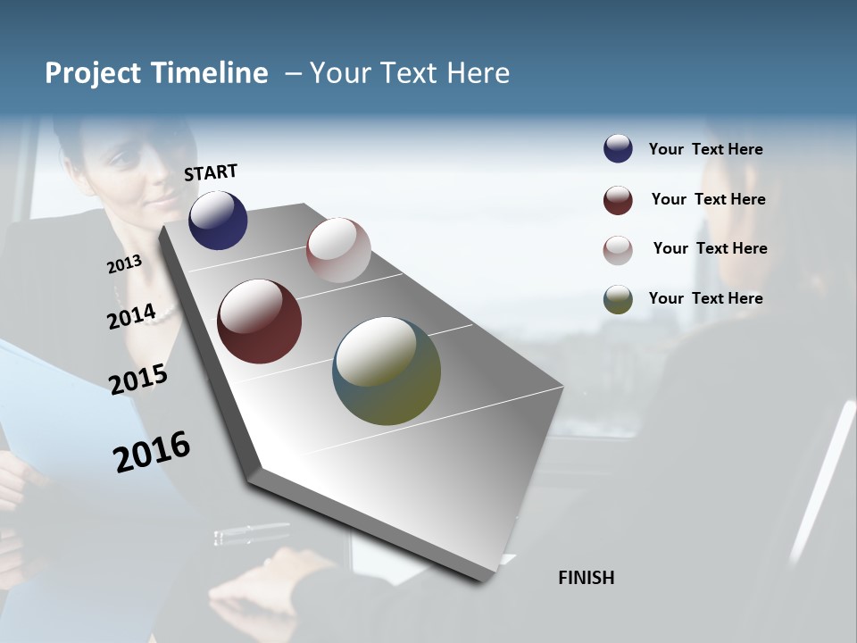 Caucasian View Attractive PowerPoint Template