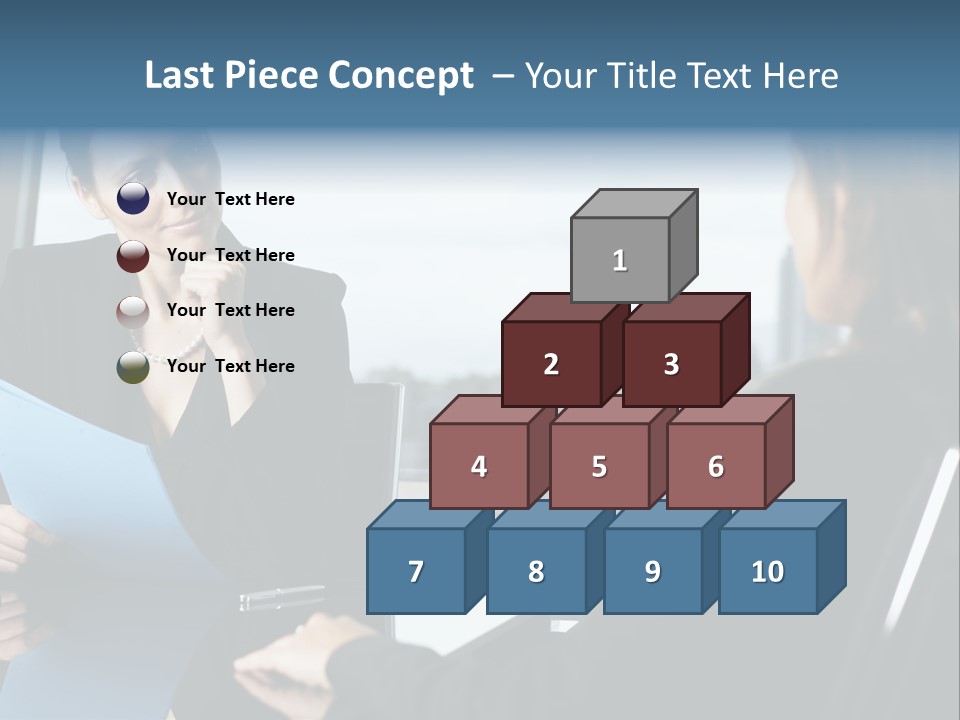 Caucasian View Attractive PowerPoint Template