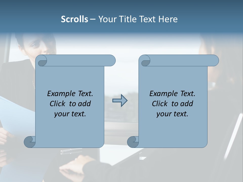 Caucasian View Attractive PowerPoint Template