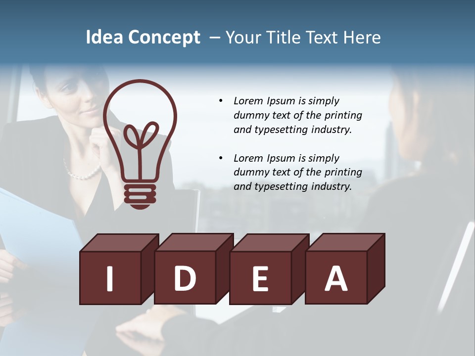 Caucasian View Attractive PowerPoint Template