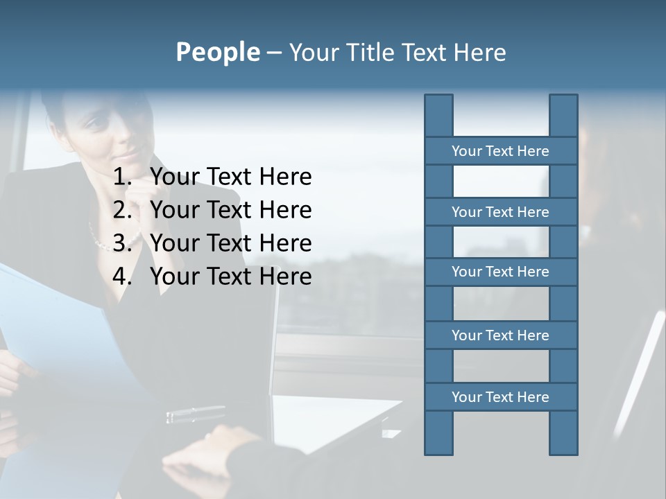 Caucasian View Attractive PowerPoint Template