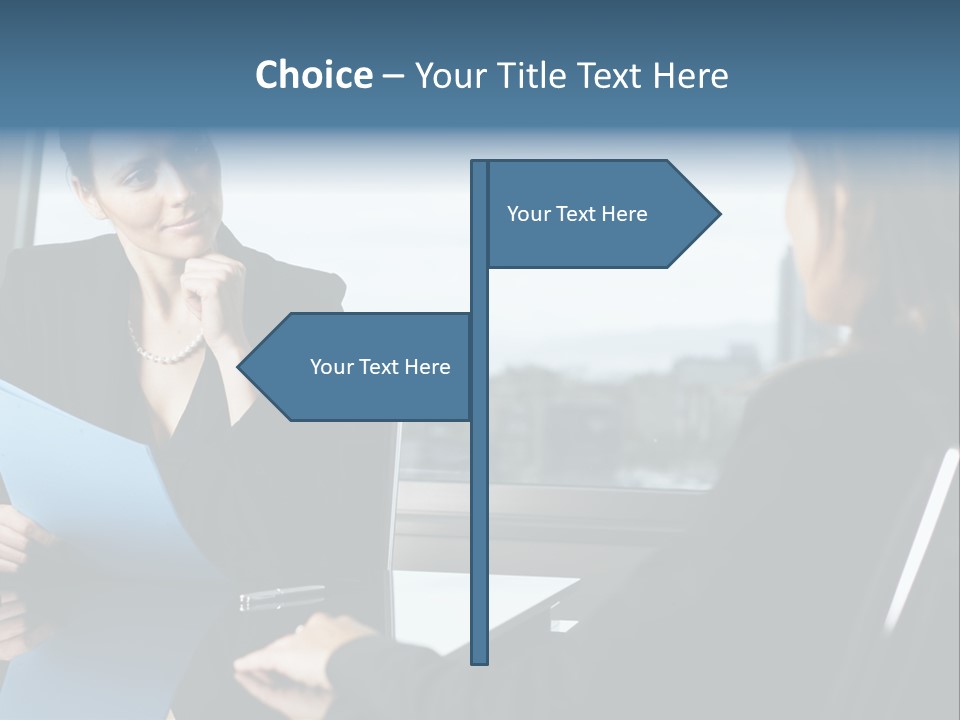 Caucasian View Attractive PowerPoint Template