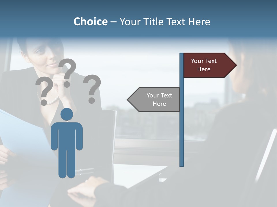 Caucasian View Attractive PowerPoint Template