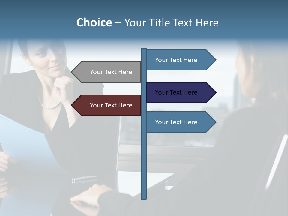 Caucasian View Attractive PowerPoint Template