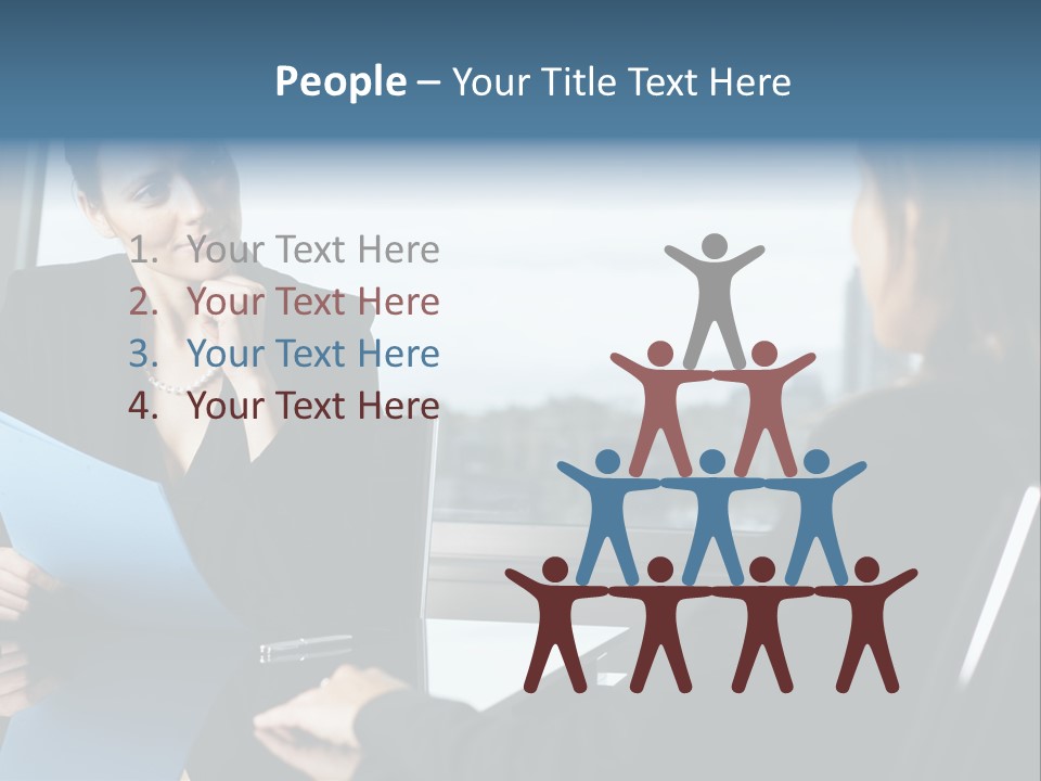 Caucasian View Attractive PowerPoint Template